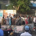 کراچی پریس کلب پر منظم حملہ ، ہوائی فائرنگ،کلب کے دروازے کو آگ لگانے کی کوشش