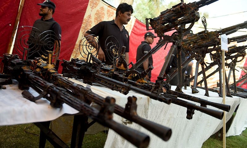 کراچی کی زمینوں سے2ماہ میں ریکارڈ توڑ تعداد میں ہتھیار برآمد