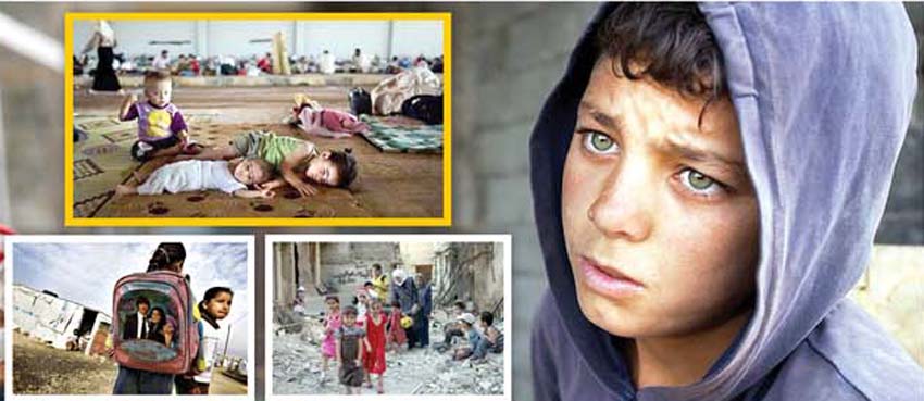 شام کی خانہ جنگی نے معصوم کلیوں کو کمھلا دیا