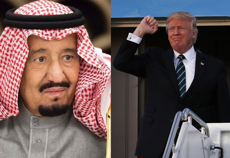 ٹرمپ کا سعودی عرب و مشرق وسطیٰ کا دورہ،اسلحہ بیچنے کا نیا حربہ
