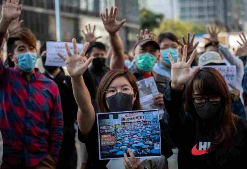 ہانگ کانگ مظاہرے ، حمایت میں امریکی بل منظور، چین ناراض