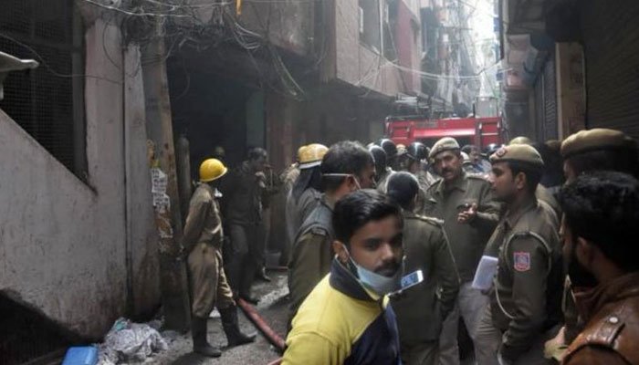 نئی دہلی میں فیکٹری میں آتشزدگی سے 43 افراد ہلاک