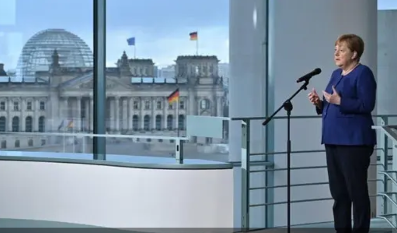 جرمن چانسلر کا کورونا کی روک تھام کے لیے یورپی سربراہ کانفرنس بلانے کا اعلان