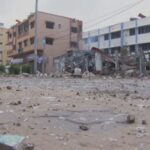 اسرائیل کے غزہ پر راکٹ حملے میں11 منزلہ میڈیا ہائوس تباہ، ویڈیو وائرل