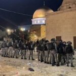 اسرائیل کامسجد الاقصی میں نمازیوں پر دوبارہ تشدد، 6 فلسطینی گرفتار
