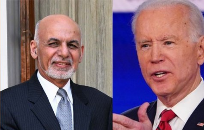امریکی صدر ، افغان صدر کے درمیان رابطہ ، اشرف غنی کو مکمل تعاون کی یقین دہانی
