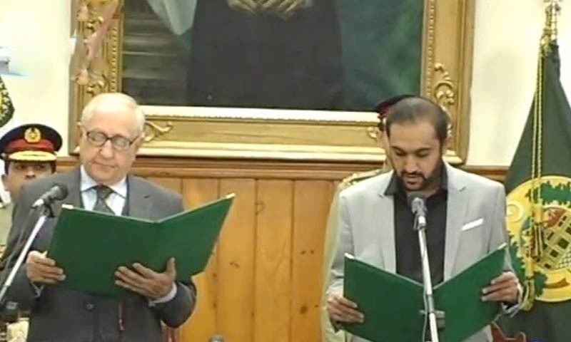 میرعبدالقدوس بزنجو نے بلوچستان کے 17ویں وزیراعلیٰ کی حیثیت سے حلف اٹھا لیا