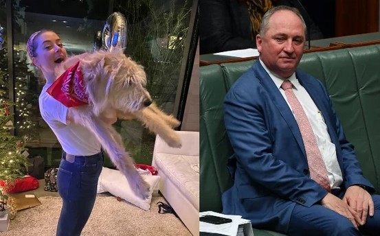 ہالی وڈ اداکارہ نے اپنے کتے کا نام آسٹریلوی نائب وزیراعظم کے نام پر رکھ دیا