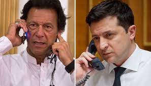 وزیراعظم عمران خان سے یوکرین کے صدر ولودومیر زیلنسکی کا ٹیلی فون پر رابطہ