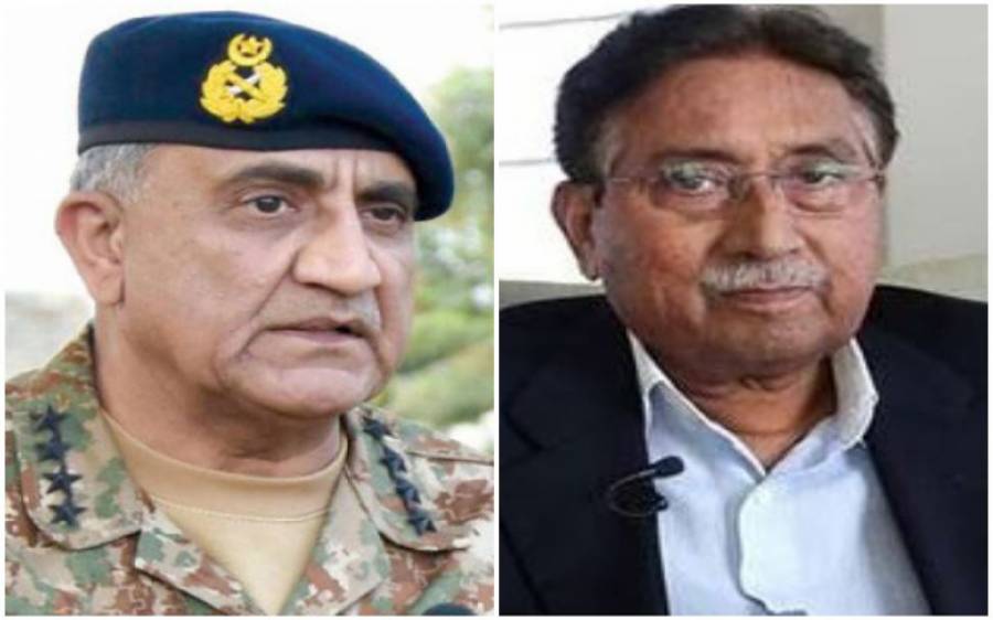 آرمی چیف کی اہلیہ کے ہمراہ دبئی میں پرویزمشرف کی عیادت