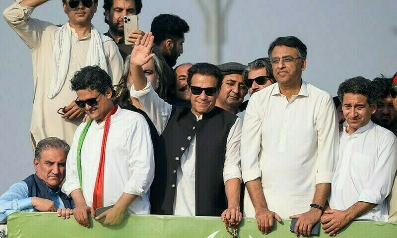 پاکستان کے فیصلے لندن ، واشنگٹن میں نہ ہو، ملک میں ہوں، عمران خان کا حقیقی آزادی مارچ سے خطاب