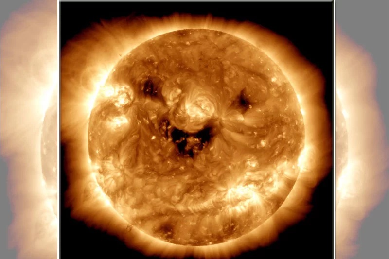 مسکراتے سورج کی تصویر، شمسی طوفان کا خدشہ
