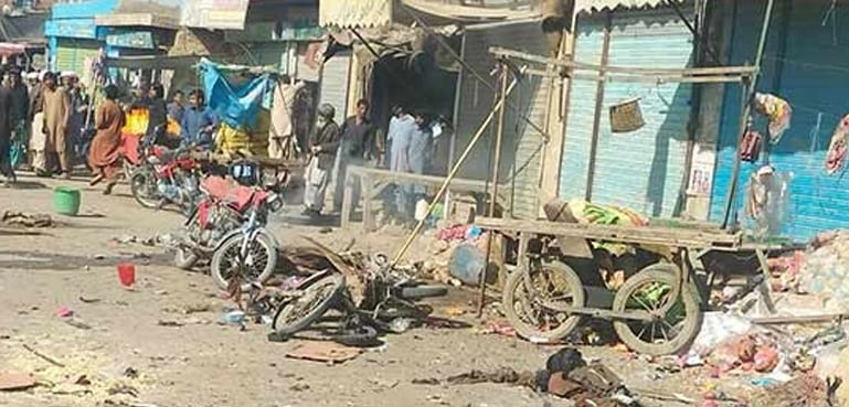 بارکھان میں موٹر سائیکل بم دھماکا، 4 افراد جاں بحق، 12 زخمی