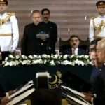 صدر مملکت عارف علوی نے نگران وفاقی کابینہ سے حلف لے لیا