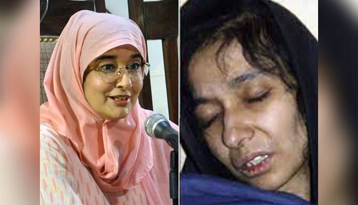 ڈاکٹر فوزیہ کی امریکی جیل میں قید اپنی بہن ڈاکٹر عافیہ صدیقی سے ملاقات