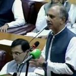 بجٹ ،’ووٹ کو عزت دو‘ کے بیانئے کا’ بوٹ کو عزت دو‘ پر اختتام ہے، عمر ایوب