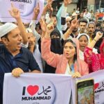 بھارت میں 'آئی لَو محمد ۖ' کہنا جرم بن گیا، پولیس مسلمانوں پر ٹوٹ پڑی