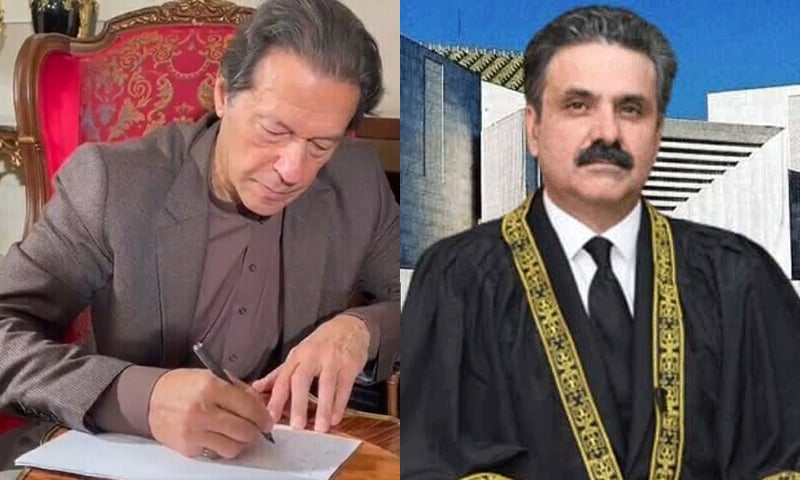 حلف کی پاسداری کرتے ہوئے جرأت مندانہ فیصلے کریں( عمران خان کا چیف جسٹس کو خط)
