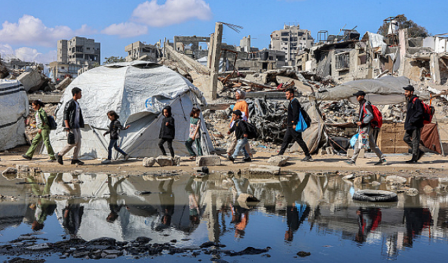 غزہ پٹی کڑی سردی اور سخت موسم کی لپیٹ میں،شہری اذیت سے دوچار